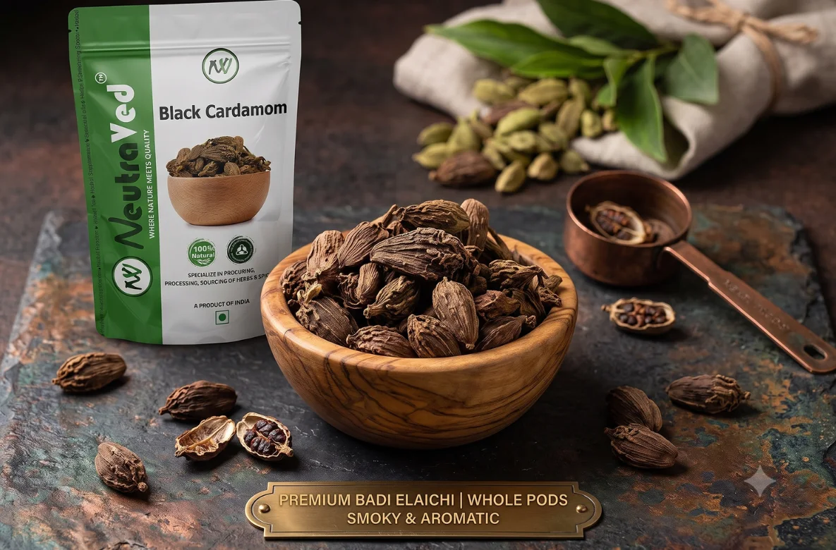 The Smoky Secret of Indian Cuisine: How Black Cardamom (Badi Elaichi) Cures Bloating and Elevates Your Dishes