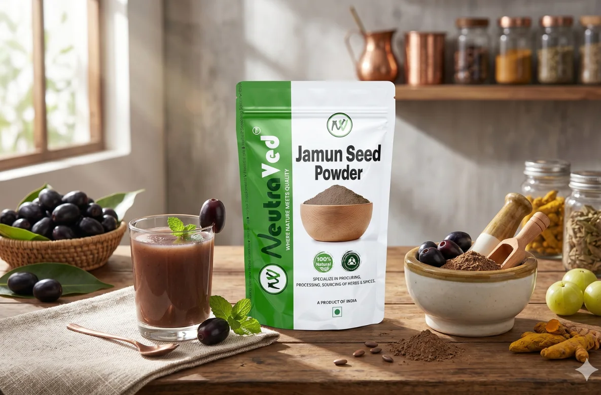 The Sugar Guardian: How Jamun Seed Powder Can Naturally Manage Blood Sugar and Digestion