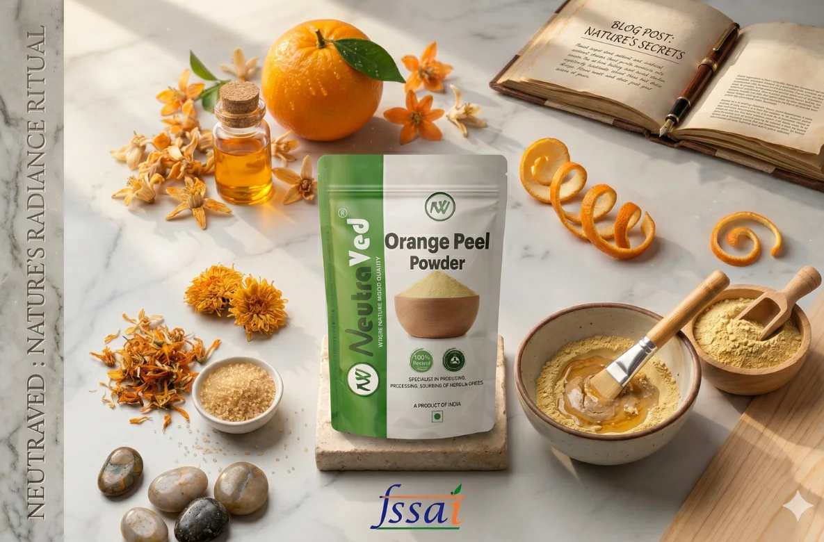 The Vitamin C Glow: Why Orange Peel Powder is Your Skin’s Best Friend