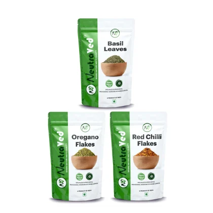 Combo Oregano, Chilli Flakes &amp; Basil Leaves image 1