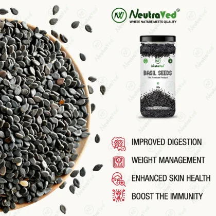 Basil Seeds Jar 150g image 4