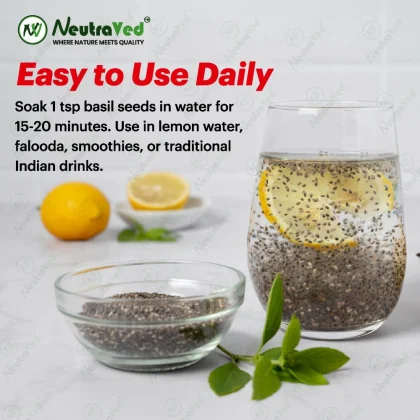 Basil Seeds Jar 500g image 6