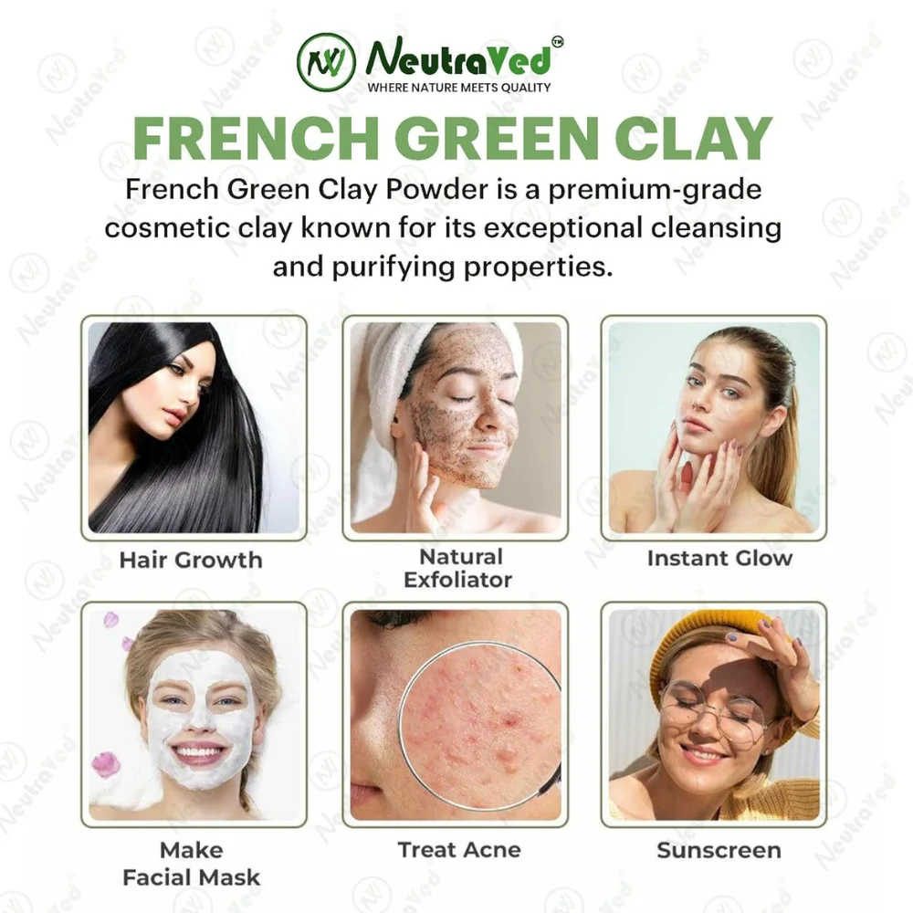 French Green Clay Powder image 5