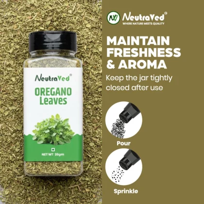 NeutraVed Oregano Leaves Jar image 2