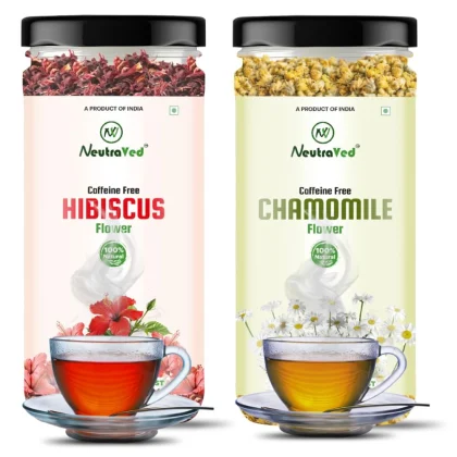 Hibiscus Tea and Chamomile Tea Jar (2 x 30g) image 1