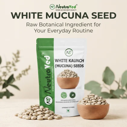 NeutraVed Kaunch Seed White Beej Safed | Mucuna Pruriens image 2