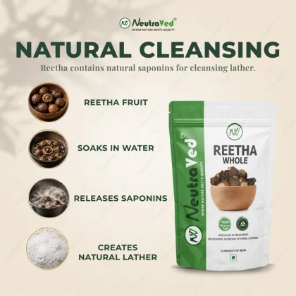 NeutraVed Reetha Whole - 200g image 5