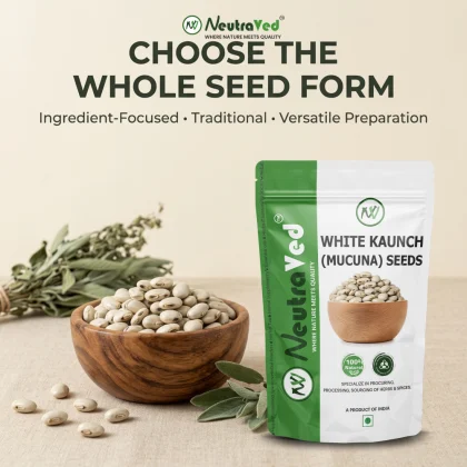 NeutraVed Kaunch Seed White Beej Safed | Mucuna Pruriens image 6