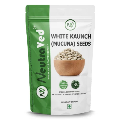 NeutraVed Kaunch Seed White Beej Safed | Mucuna Pruriens image 1