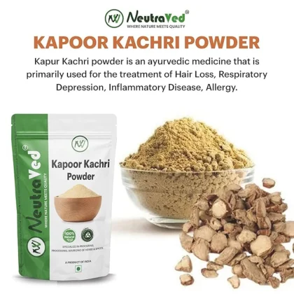 Kapoor Kachri Powder for Hair Care – 100g | NeutraVed image 2