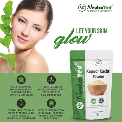 Kapoor Kachri Powder for Hair Care – 100g | NeutraVed image 3