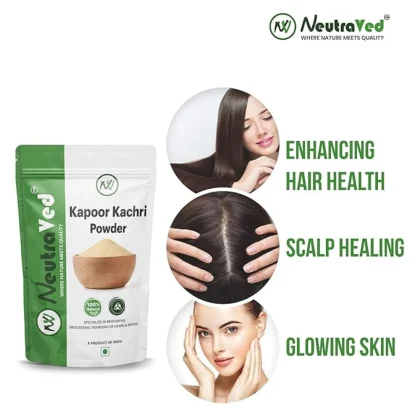 Kapoor Kachri Powder for Hair Care – 100g | NeutraVed image 5